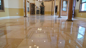 Travertine Polishing in Orange County CA